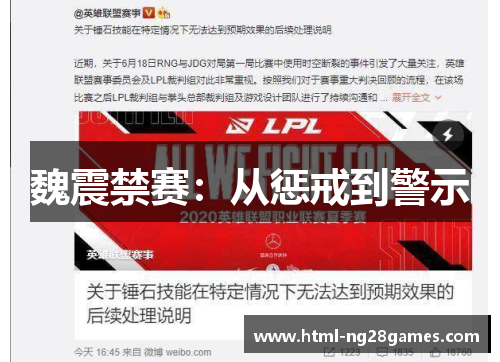 魏震禁赛：从惩戒到警示